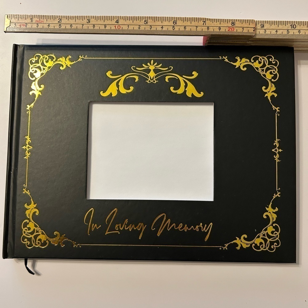 In Loving Memory Funeral Guest Book for Memorial Service - Photo insert - NEW - Picture 3 of 7